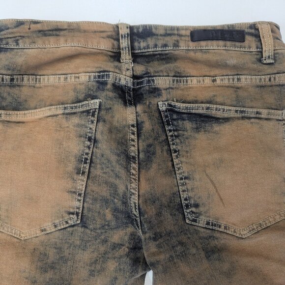 CJ Black Premium Size 34/32 Distressed Brown/Blue Skinny Flex - Picture 15 of 16